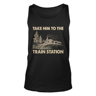 Vintage Take Him To The Train Station Tshirt Unisex Tank Top - Monsterry