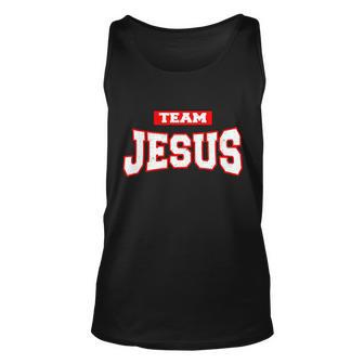 Vintage Team Jesus Funny Christian Tshirt Unisex Tank Top - Monsterry