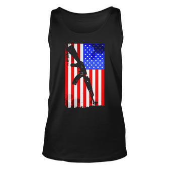 Vintage Usa Ak-47 Gun American Flag Tshirt Unisex Tank Top - Monsterry CA