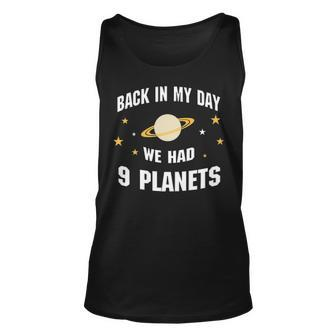 We Had 9 Planets Unisex Tank Top - Seseable