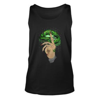 Weed Lips Not Today Bitch Shhh Cannabis Lips Woman Graphic Design Printed Casual Daily Basic Unisex Tank Top - Thegiftio UK