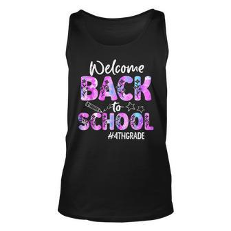 Welcome Back To School 4Th Grade Back To School Unisex Tank Top - Seseable