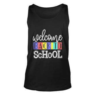 Welcome Back To School Teachers Students Funny Unisex Tank Top - Monsterry CA