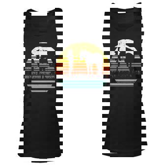 Western Halter Horse Retro Sun Style Unisex Tank Top - Thegiftio