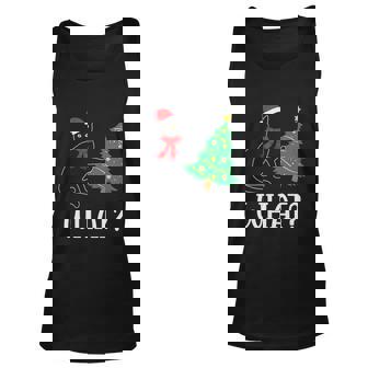 What Funny Black Cat Lover Christmas Tree Holiday Gift Men Women Tank Top Graphic Print Unisex - Thegiftio
