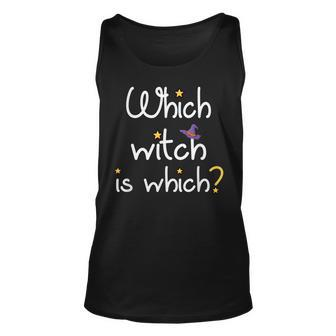Which Witch Is Which Funny Halloween English Grammar Teacher Unisex Tank Top - Seseable