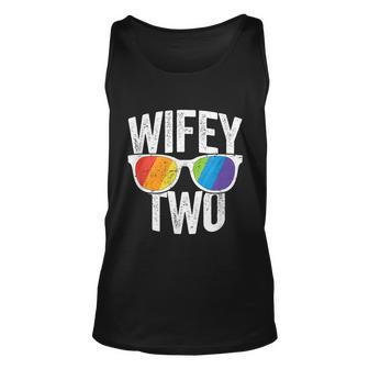 Wifey Two Lesbian Pride Lgbt Bride Couple Unisex Tank Top - Monsterry
