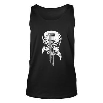 Wild Skull Guitar Illustration Unisex Tank Top - Monsterry DE