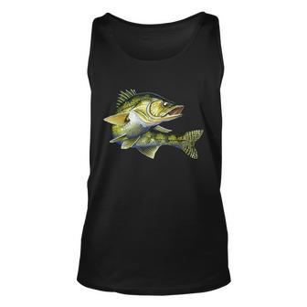 Wildlife - Walleye Tshirt Unisex Tank Top - Monsterry