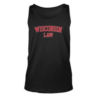 Wisconsin Law Wisconsin Bar Graduate Gift Lawyer College Men Women Tank Top Graphic Print Unisex - Thegiftio UK