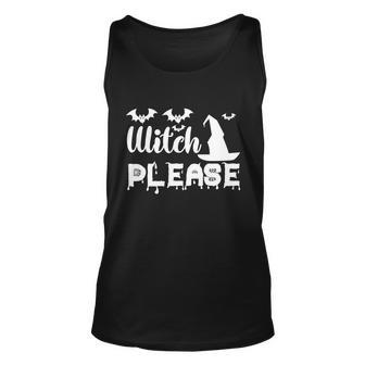 Witch Please Witch Hat Halloween Quote V3 Unisex Tank Top - Monsterry