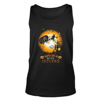Witches With Hitches Camping Halloween Men Women Tank Top Graphic Print Unisex - Thegiftio UK