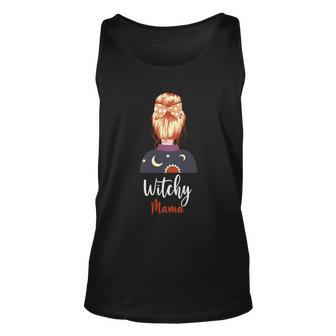 Witchy Mama Funny Halloween Quote V2 Unisex Tank Top - Thegiftio UK