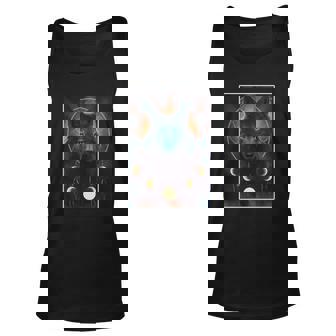 Wolf Dream Catcher Moon Phases Unisex Tank Top - Thegiftio UK