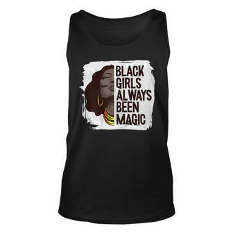 Womens Black Girl Magic Black History Month Blm Melanin Afro Queen V2 Unisex Tank Top - Seseable