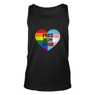 Womens Free Mom Hugs Gay Pride Transgender Rainbow Flag Tshirt Unisex Tank Top - Monsterry AU