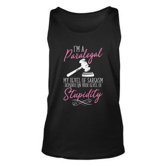 Womens Im A Paralegal Funny Cool Gift Graphic Design Printed Casual Daily Basic Unisex Tank Top - Thegiftio UK