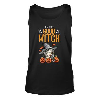 Womens Im The Good Witch Women Funny Halloween Party Costume Gift Unisex Tank Top - Seseable