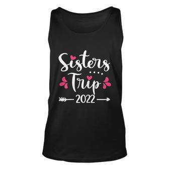 Womens Sisters Trip 2022 Vacation Travel Funny Sisters Weekend Graphic Design Printed Casual Daily Basic Unisex Tank Top - Thegiftio UK