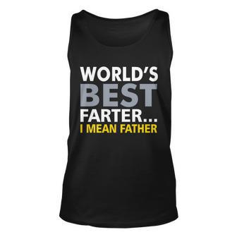 Worlds Best Farter I Mean Father V2 Unisex Tank Top - Monsterry AU