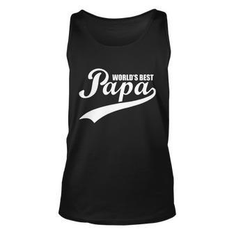 Worlds Best Papa Unisex Tank Top - Monsterry AU