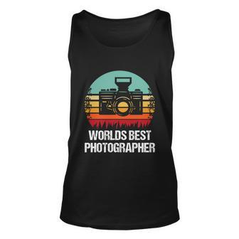 Worlds Best Photographer Photographer Gift Unisex Tank Top - Monsterry AU