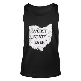 Worst State Ever Ohio Sucks Tshirt Unisex Tank Top - Monsterry AU