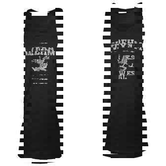Wrexham Wales Retro Vintage Men Women Tank Top Graphic Print Unisex - Thegiftio UK