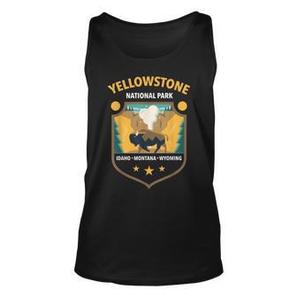 Yellowstone National Par K- Mountain Geyser Unisex Tank Top - Seseable