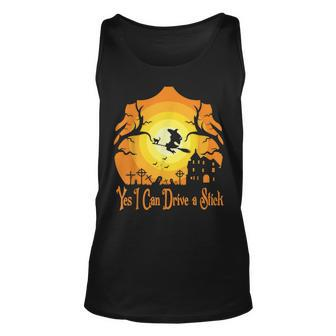 Yes I Can Drive A Stick - Halloween Funny Witch Unisex Tank Top - Seseable