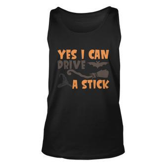 Yes I Can Drive A Stick Halloween Quote V2 Unisex Tank Top - Monsterry AU