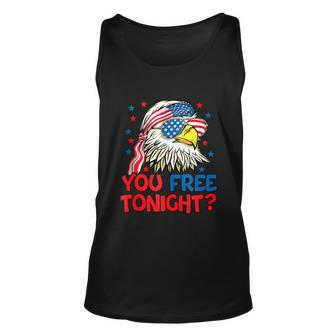 You Free Tonight Bald Eagle Mullet American Flag 4Th Of July Unisex Tank Top - Monsterry DE