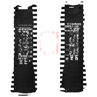 Your First Mistake Was Thinking I Was One Of The Sheep Lion V2 Men Women Tank Top Graphic Print Unisex - Thegiftio