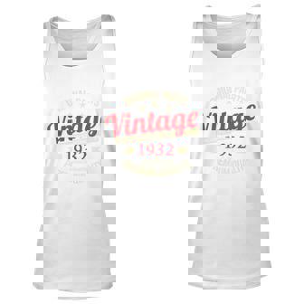 1932 Original Parts Vintage 90Th Birthday V2 Unisex Tank Top - Thegiftio UK