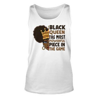 Black Queen The Most Powerful Piece In The Game V2 Unisex Tank Top - Thegiftio UK