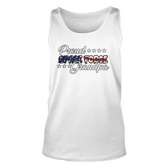 Bold Flag Proud Space Force Grandpa Unisex Tank Top | Mazezy