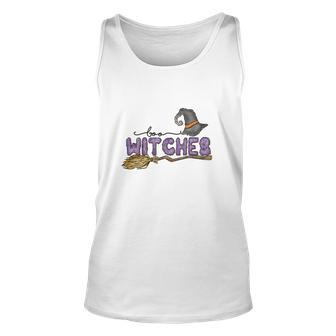 Boo Witches Broom Halloween Boo Crew Unisex Tank Top - Seseable