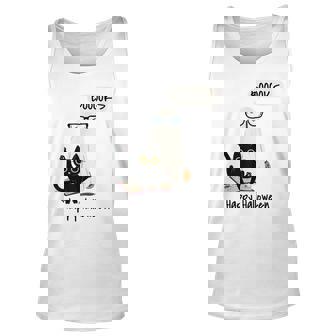 Book Lover Halloween Boooks Ghost Boo And Black Cat Cute Unisex Tank Top | Seseable CA