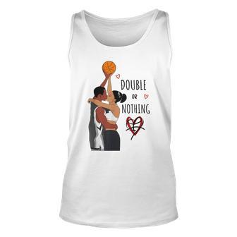 Couple Black Basketball Movies I Love You Card History Month Men Women Tank Top Graphic Print Unisex - Thegiftio UK