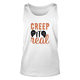 Creep It Real Halloween Boo Crew Unisex Tank Top - Seseable