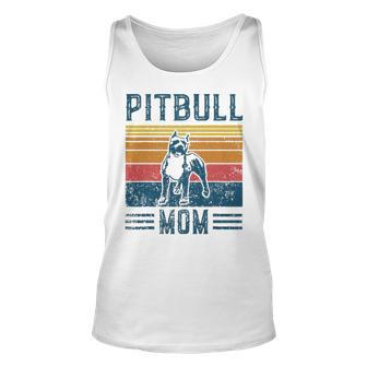Dog Pitbull Mom Vintage Pitbull Mom Unisex Tank Top - Thegiftio UK