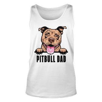 Dogs 365 Pitbull Dad Dog Pitbull Dad Gift Unisex Tank Top - Thegiftio UK