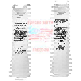 Forced Birth Is Not Freedom Feminist Pro Choice V2 Unisex Tank Top - Thegiftio