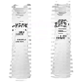 Freeport Illinois Il Vintage State Athletic Style Men Women Tank Top Graphic Print Unisex - Thegiftio