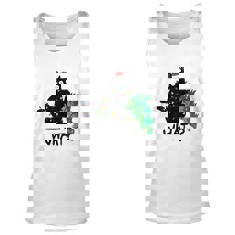 Funny Black Cat Christmas Tree Christmas Lights X Mas Men Women Tank Top Graphic Print Unisex - Thegiftio