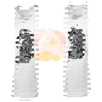 Funny Creepy Halloween Pumpkin Gang For Your Party Men Women Tank Top Graphic Print Unisex - Thegiftio