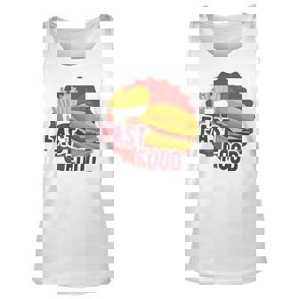 Funny Fast Food Lover Gift T Unisex Tank Top - Thegiftio UK