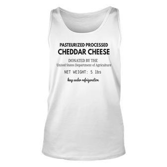 Funny Halloween Costume Government Cheese T Unisex Tank Top - Seseable