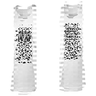 Funny Pretend Im A Dalmatian - Lazy Halloween Costume Men Women Tank Top Graphic Print Unisex - Thegiftio