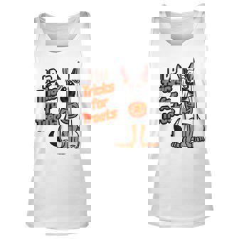 German Shepherd Halloween Costume I Do Tricks For Treats Men Women Tank Top Graphic Print Unisex - Thegiftio